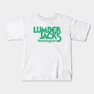 Defunct Washington Lumberjacks Basketball Kids T-Shirt